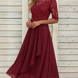Vestido de Encaje Otoñal