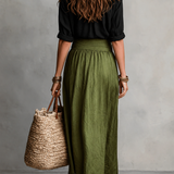 Telma | Conjunto de Blusa y Falda Midi