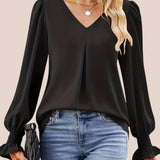 Mira - Blusa Elegante con Escote en V