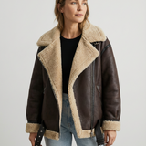 Aviara™ | Chaqueta Biker | Abrigo de Invierno Cálido y Lujoso