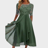 Gabhi – Vestido Midi Con Detalles De Encaje