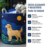 Encanto Dorado: cesta elegante y resistente, características