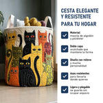 Carnaval de Gatos: cesta elegante y resistente, características