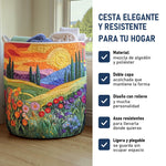 Pradera Brillante: cesta elegante y resistente, características