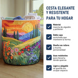 Pradera Brillante: cesta elegante y resistente, características
