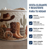Estilo Western: cesta elegante y resistente, características