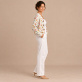 Amelia – Cárdigan de Punto Floral Pastel - perfil