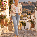 Rosa – Cárdigan de Punto con Rosas - en Granada 1