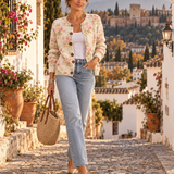 Rosa – Cárdigan de Punto con Rosas - en Granada 1