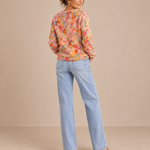 Macarena – Cárdigan de Punto Floral Multicolor - espalda