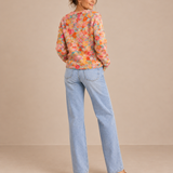 Macarena – Cárdigan de Punto Floral Multicolor - espalda