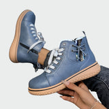 Botas ortopédicas de cuero hasta el tobillo