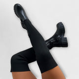 Lureva – Botas Overknee con Suela Chunky