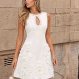 Elisenda | Vestido Mini Sin Mangas con Recorte
