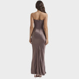 Flora - Vestido de Satén Con Top Incorporado
