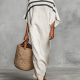 Vestido Maxi de Lino Minimalista