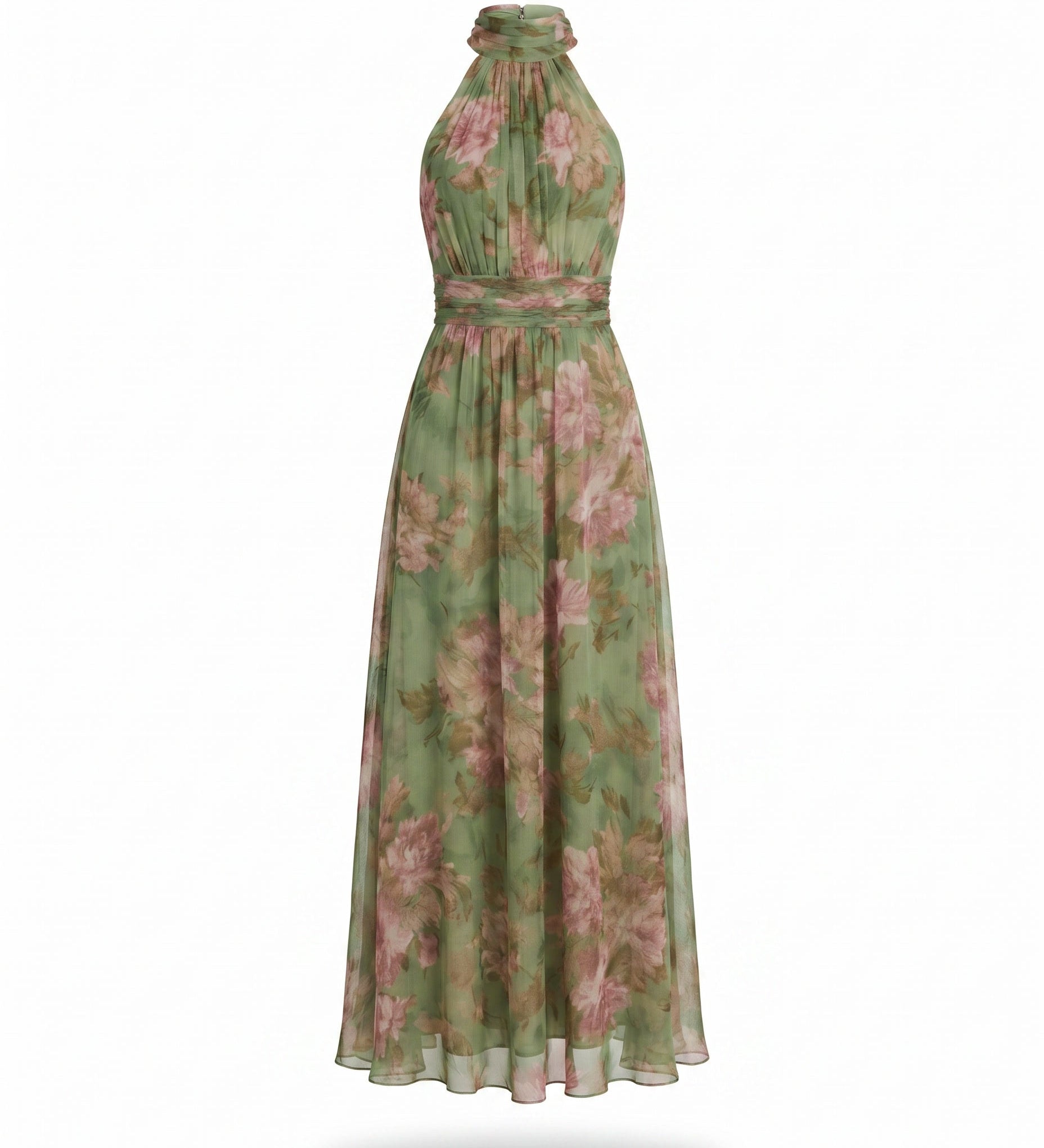 Vestido de Pétalos Verdes