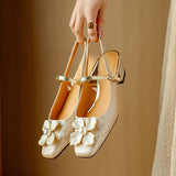 Mathilde – Zapatos elegantes de mujer con detalle floral