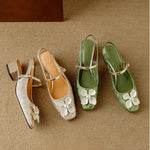 Mathilde – Zapatos elegantes de mujer con detalle floral
