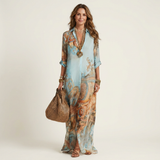 Mariola | Vestido Camisero Maxi de Seda