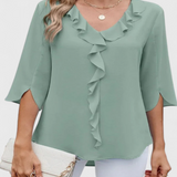 Annemiek Blusa Casual con Corte Suelto y Estilo Sofisticado