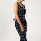 Moira - Vestido Diamante maxi ajustado tipo bandage