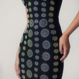 Moira - Vestido Diamante maxi ajustado tipo bandage