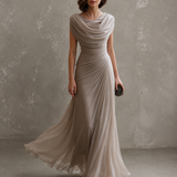 Ruth | Vestido Maxi Drapeado Sin Mangas