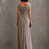 Ruth | Vestido Maxi Drapeado Sin Mangas