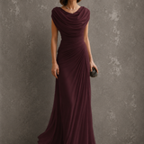 Ruth | Vestido Maxi Drapeado Sin Mangas