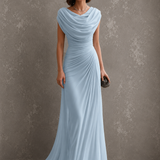 Ruth | Vestido Maxi Drapeado Sin Mangas