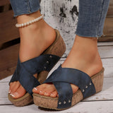 Oakley – Sandalias de cuña estilo boho
