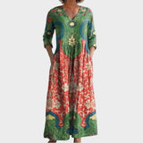 Benedicta - Vestido Largo Floral Vintage